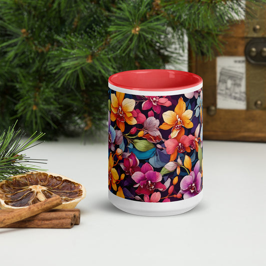 Rainbow Moody Orchid Mug with Color Inside