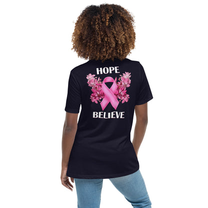 Moody Orchid Hope & Believe 2 Relaxed Women's Tee