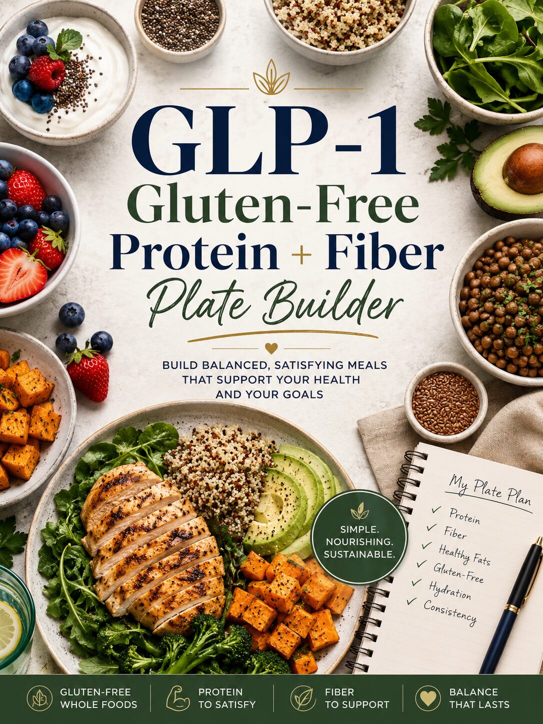 FREE GLP-1 Gluten-Free Protein + Fiber Plate Builder